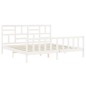 vidaXL Massivholzbett ohne Matratze Weiß 200x200 cm Kiefernholz vidaXL Massivholzbett ohne Matratze Weiß 200x200 cm Kiefernholz