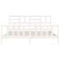 vidaXL Massivholzbett ohne Matratze Weiß 200x200 cm Kiefernholz vidaXL Massivholzbett ohne Matratze Weiß 200x200 cm Kiefernholz