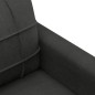 vidaXL 4-tlg. Sofagarnitur mit Kissen Schwarz Stoff vidaXL 4-tlg. Sofagarnitur mit Kissen Schwarz Stoff