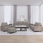 vidaXL 4-tlg. Sofagarnitur mit Kissen Taupe Stoff vidaXL 4-tlg. Sofagarnitur mit Kissen Taupe Stoff