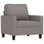 vidaXL 4-tlg. Sofagarnitur mit Kissen Taupe Stoff vidaXL 4-tlg. Sofagarnitur mit Kissen Taupe Stoff