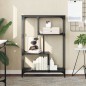 vidaXL Bücherregal Schwarz 81x36x115 cm Holzwerkstoff und Stahl vidaXL Bücherregal Schwarz 81x36x115 cm Holzwerkstoff und Stahl