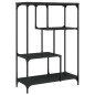vidaXL Bücherregal Schwarz 81x36x115 cm Holzwerkstoff und Stahl vidaXL Bücherregal Schwarz 81x36x115 cm Holzwerkstoff und Stahl