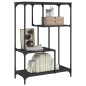 vidaXL Bücherregal Schwarz 81x36x115 cm Holzwerkstoff und Stahl vidaXL Bücherregal Schwarz 81x36x115 cm Holzwerkstoff und Stahl