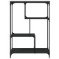 vidaXL Bücherregal Schwarz 81x36x115 cm Holzwerkstoff und Stahl vidaXL Bücherregal Schwarz 81x36x115 cm Holzwerkstoff und Stahl
