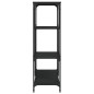 vidaXL Bücherregal Schwarz 81x36x115 cm Holzwerkstoff und Stahl vidaXL Bücherregal Schwarz 81x36x115 cm Holzwerkstoff und Stahl