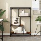 vidaXL Bücherregal Räuchereiche 81x36x115 cm Holzwerkstoff und Stahl vidaXL Bücherregal Räuchereiche 81x36x115 cm Holzwerkstoff und Stahl