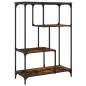 vidaXL Bücherregal Räuchereiche 81x36x115 cm Holzwerkstoff und Stahl vidaXL Bücherregal Räuchereiche 81x36x115 cm Holzwerkstoff und Stahl