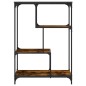 vidaXL Bücherregal Räuchereiche 81x36x115 cm Holzwerkstoff und Stahl vidaXL Bücherregal Räuchereiche 81x36x115 cm Holzwerkstoff und Stahl