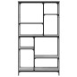 vidaXL Bücherregal Grau Sonoma 99x35,5x176 cm Holzwerkstoff und Stahl vidaXL Bücherregal Grau Sonoma 99x35,5x176 cm Holzwerkstoff und Stahl