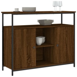 vidaXL Sideboard Braun Eichen-Optik 100x35x80 cm Holzwerkstoff