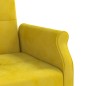 Schlafsofa mit Kissen Gelb Samt Schlafsofa mit Kissen Gelb Samt