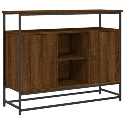 vidaXL Sideboard Braun Eichen-Optik 100x35x80 cm Holzwerkstoff