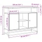 vidaXL Sideboard Braun Eichen-Optik 100x35x80 cm Holzwerkstoff vidaXL Sideboard Braun Eichen-Optik 100x35x80 cm Holzwerkstoff