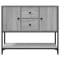 vidaXL Sideboard Grau Sonoma 100x36x85 cm Holzwerkstoff vidaXL Sideboard Grau Sonoma 100x36x85 cm Holzwerkstoff