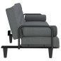 vidaXL Schlafsofa mit Armlehnen Dunkelgrau Stoff vidaXL Schlafsofa mit Armlehnen Dunkelgrau Stoff