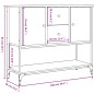 vidaXL Sideboard Grau Sonoma 100x36x85 cm Holzwerkstoff vidaXL Sideboard Grau Sonoma 100x36x85 cm Holzwerkstoff