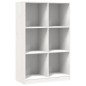vidaXL Bücherregal Weiß 70x33x110 cm Massivholz Kiefer vidaXL Bücherregal Weiß 70x33x110 cm Massivholz Kiefer