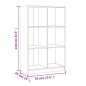 vidaXL Bücherregal Weiß 70x33x110 cm Massivholz Kiefer vidaXL Bücherregal Weiß 70x33x110 cm Massivholz Kiefer