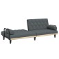 vidaXL Schlafsofa mit Armlehnen Dunkelgrau Stoff vidaXL Schlafsofa mit Armlehnen Dunkelgrau Stoff