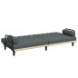vidaXL Schlafsofa mit Armlehnen Dunkelgrau Stoff vidaXL Schlafsofa mit Armlehnen Dunkelgrau Stoff