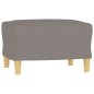 vidaXL 3-tlg. Sofagarnitur mit Kissen Taupe Stoff vidaXL 3-tlg. Sofagarnitur mit Kissen Taupe Stoff