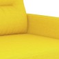 vidaXL 2-tlg. Sofagarnitur mit Kissen Hellgelb Stoff vidaXL 2-tlg. Sofagarnitur mit Kissen Hellgelb Stoff
