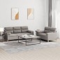 vidaXL 2-tlg. Sofagarnitur mit Kissen Taupe Stoff vidaXL 2-tlg. Sofagarnitur mit Kissen Taupe Stoff