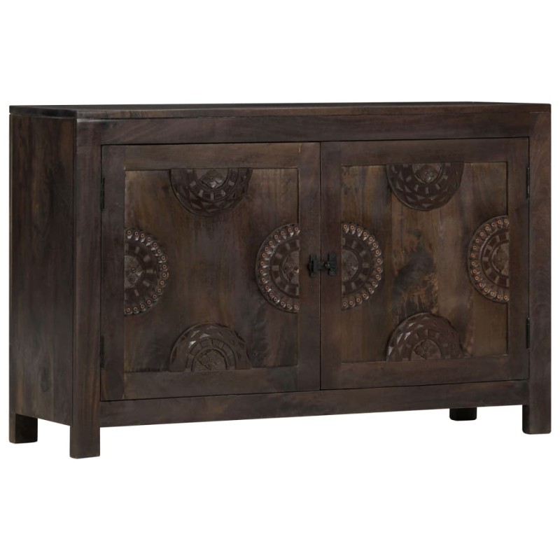 vidaXL Sideboard mit Schnitzereien 110x35x70 cm Massivholz Mango vidaXL Sideboard mit Schnitzereien 110x35x70 cm Massivholz Mango