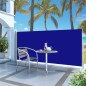 vidaXL Ausziehbare Seitenmarkise 140x300 cm Blau vidaXL Ausziehbare Seitenmarkise 140x300 cm Blau