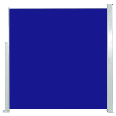 vidaXL Ausziehbare Seitenmarkise 140x300 cm Blau