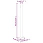 vidaXL Ausziehbare Seitenmarkise 140x300 cm Blau vidaXL Ausziehbare Seitenmarkise 140x300 cm Blau