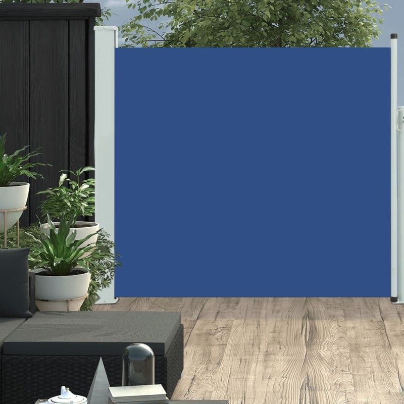 vidaXL Ausziehbare Seitenmarkise 170×300 cm Blau vidaXL Ausziehbare Seitenmarkise 170×300 cm Blau