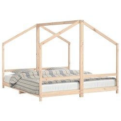 vidaXL Kinderbett 2x(90x200) cm Massivholz Kiefer