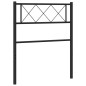 vidaXL Kopfteil Metall Schwarz 75 cm