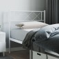 vidaXL Kopfteil Metall Weiß 100 cm