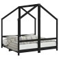 vidaXL Kinderbett Schwarz 2x(70x140) cm Massivholz Kiefer vidaXL Kinderbett Schwarz 2x(70x140) cm Massivholz Kiefer
