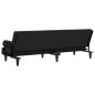 Schlafsofa mit Armlehnen Schwarz Samt Schlafsofa mit Armlehnen Schwarz Samt