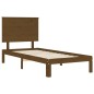 vidaXL Massivholzbett mit Kopfteil Honigbraun 100x200 cm vidaXL Massivholzbett mit Kopfteil Honigbraun 100x200 cm