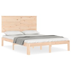 vidaXL Massivholzbett ohne Matratze 120x200 cm Kiefernholz