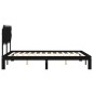 vidaXL Massivholzbett mit Kopfteil Schwarz 140x200 cm vidaXL Massivholzbett mit Kopfteil Schwarz 140x200 cm