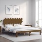 vidaXL Massivholzbett mit Kopfteil Honigbraun 160x200 cm vidaXL Massivholzbett mit Kopfteil Honigbraun 160x200 cm