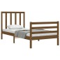 vidaXL Massivholzbett mit Kopfteil Honigbraun 90x200 cm vidaXL Massivholzbett mit Kopfteil Honigbraun 90x200 cm