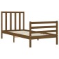 vidaXL Massivholzbett mit Kopfteil Honigbraun 90x200 cm vidaXL Massivholzbett mit Kopfteil Honigbraun 90x200 cm