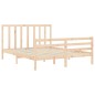 vidaXL Massivholzbett mit Kopfteil 160x200 cm vidaXL Massivholzbett mit Kopfteil 160x200 cm