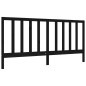 vidaXL Massivholzbett mit Kopfteil Schwarz 200x200 cm vidaXL Massivholzbett mit Kopfteil Schwarz 200x200 cm