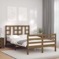 vidaXL Massivholzbett mit Kopfteil Honigbraun 120x200 cm vidaXL Massivholzbett mit Kopfteil Honigbraun 120x200 cm