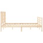 vidaXL Massivholzbett mit Kopfteil 160x200 cm vidaXL Massivholzbett mit Kopfteil 160x200 cm