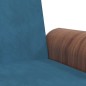 vidaXL Schlafsofa mit Getränkehaltern Blau Samt vidaXL Schlafsofa mit Getränkehaltern Blau Samt