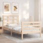 vidaXL Massivholzbett mit Kopfteil 90x200 cm vidaXL Massivholzbett mit Kopfteil 90x200 cm